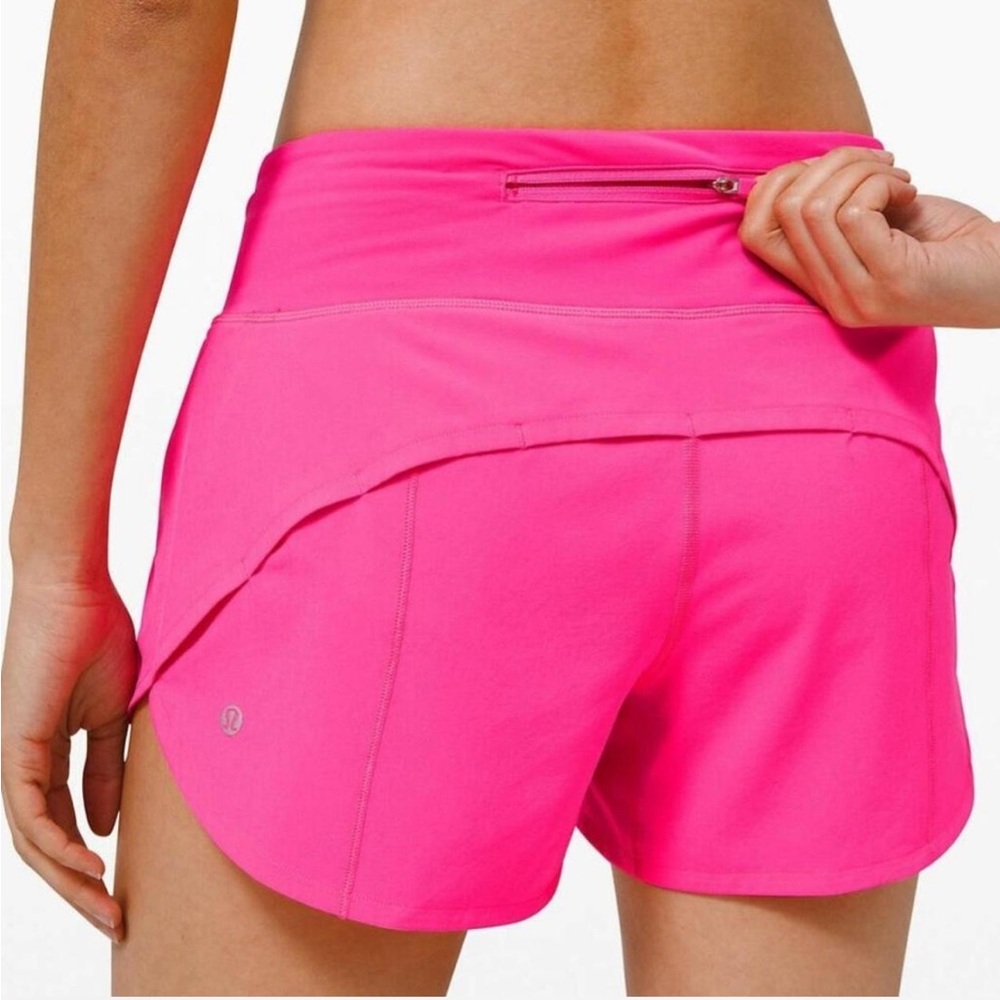 Lululemon Speed Up Shorts Mid Rise Sonic Pink